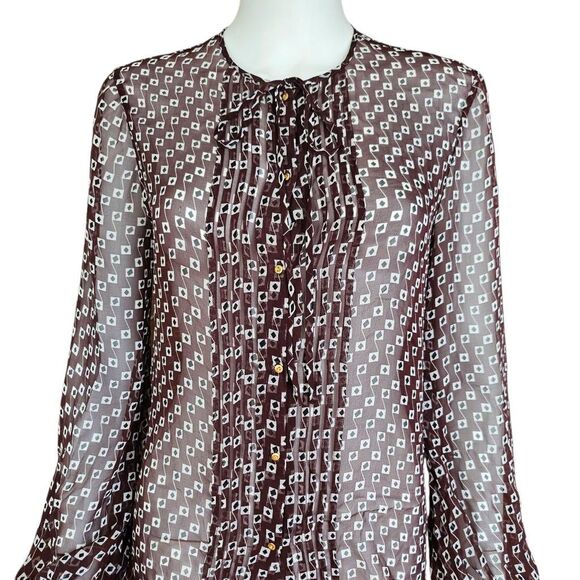 diane von furstenberg silk blouse - Picture 2 of 8